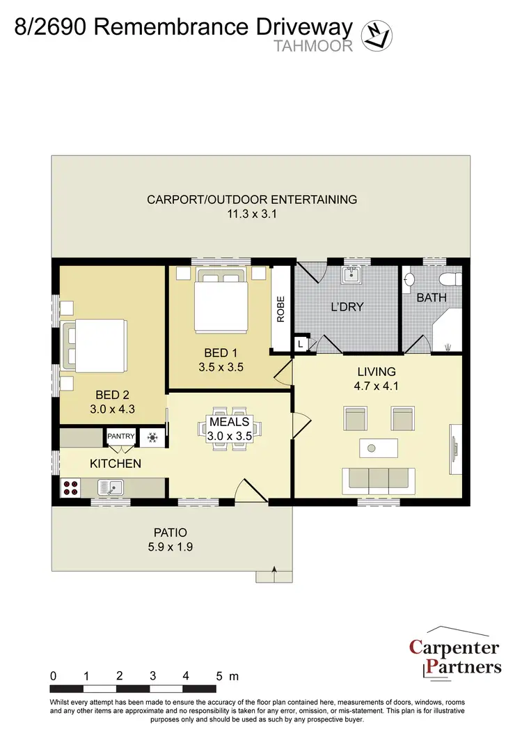 Floorplan of Homely unit listing, 8/2690 Remembrance Drive, Tahmoor NSW 2573