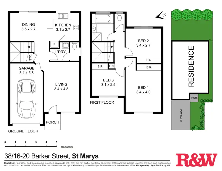 Floorplan of Homely townhouse listing, 38/16-20 Barker Street, St Marys NSW 2760