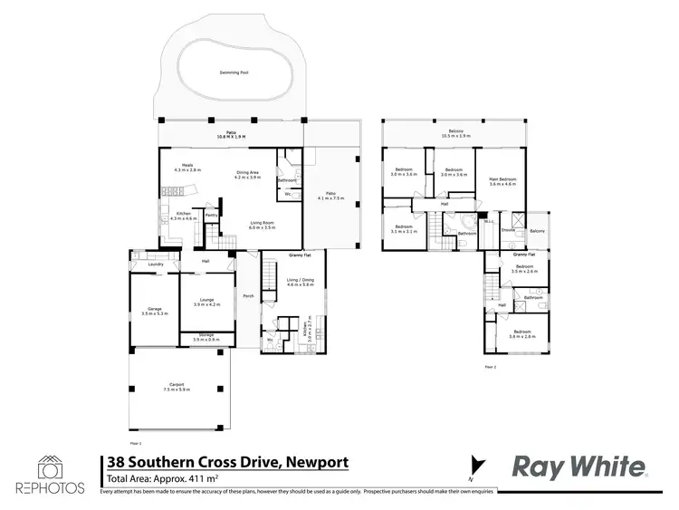 Floorplan of Homely house listing, 38 Southern Cross Drive, Newport QLD 4020