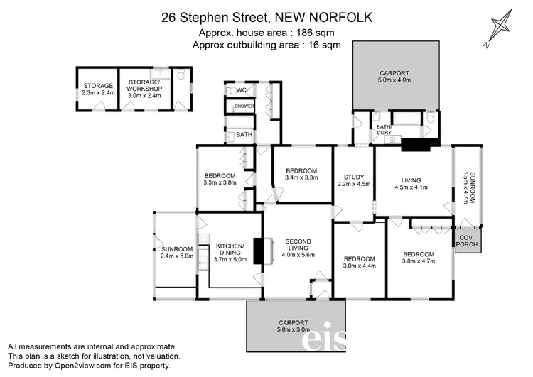Floorplan of Homely house listing, 26 Stephen Street, New Norfolk TAS 7140