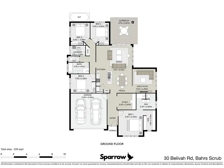 Floorplan of Homely house listing, 30 Belivah Road, Bahrs Scrub QLD 4207