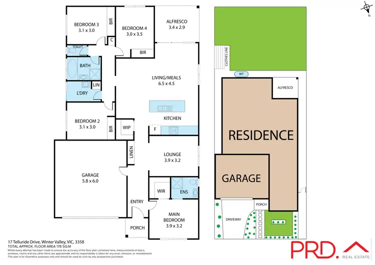 Floorplan of Homely house listing, 17 Telluride Drive, Winter Valley VIC 3358