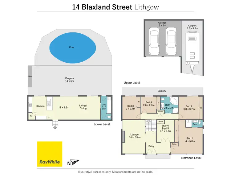 Floorplan of Homely house listing, 14 Blaxland Street, Lithgow NSW 2790