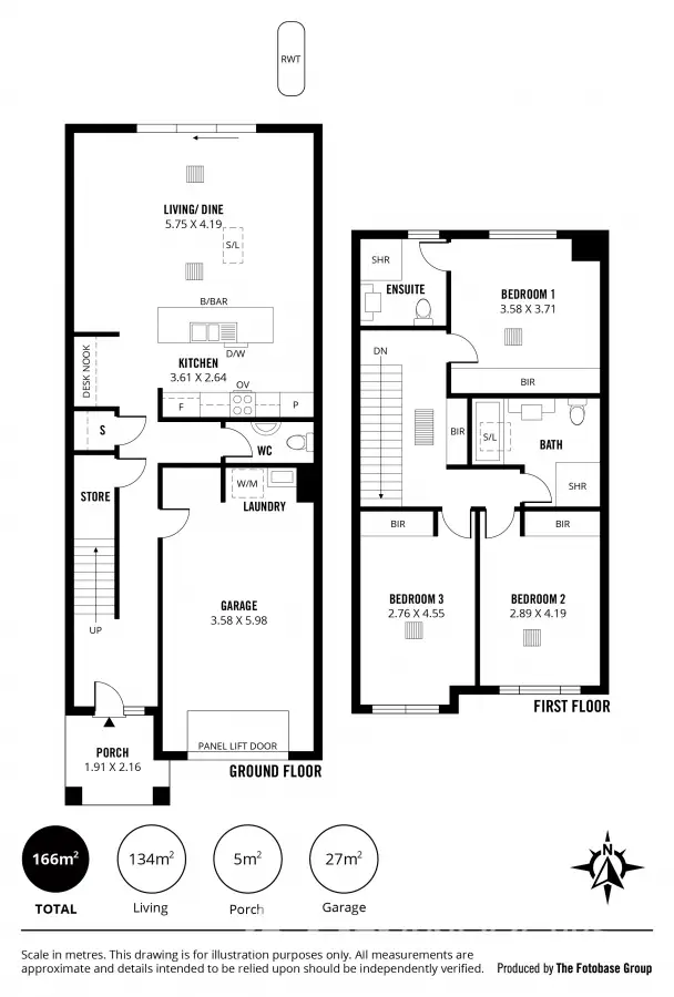 Floorplan of Homely house listing, 75 Hamilton Boulevard, Evanston Gardens SA 5116