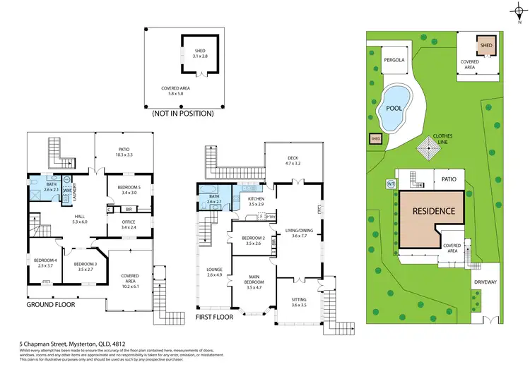 Floorplan of Homely house listing, 5 Chapman Street, Mysterton QLD 4812