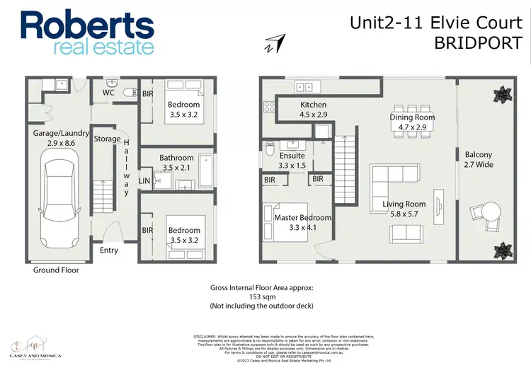 Floorplan of Homely house listing, 2/11 Elvie Court, Bridport TAS 7262