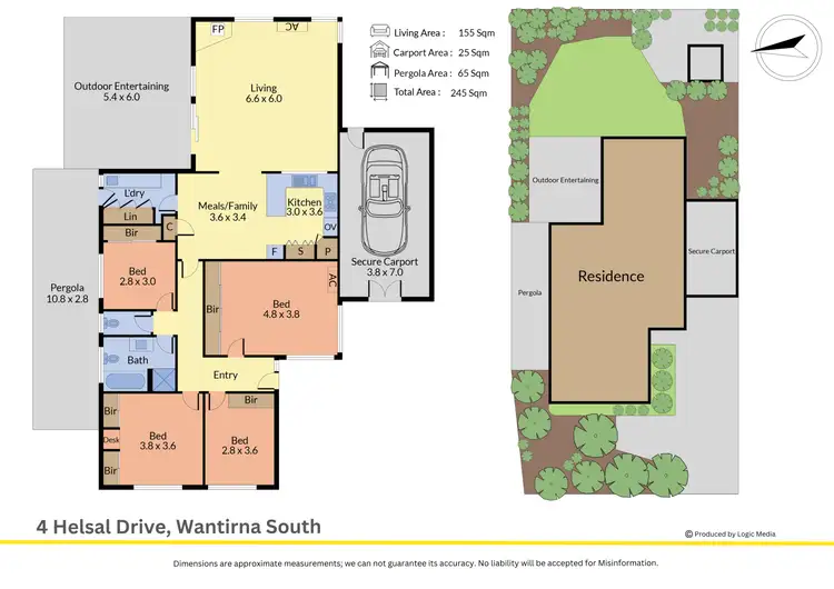 Floorplan of Homely house listing, 4 Helsal Drive, Wantirna South VIC 3152