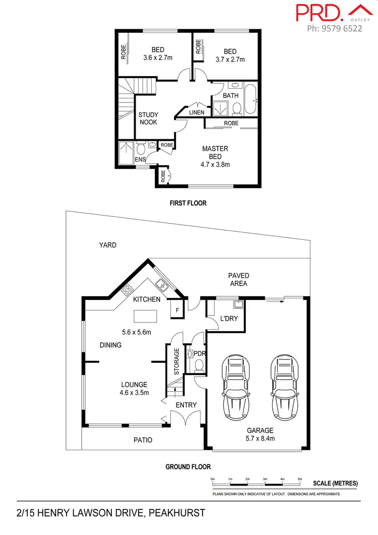 Floorplan of Homely townhouse listing, 2/15 Henry Lawson Drive, Peakhurst NSW 2210
