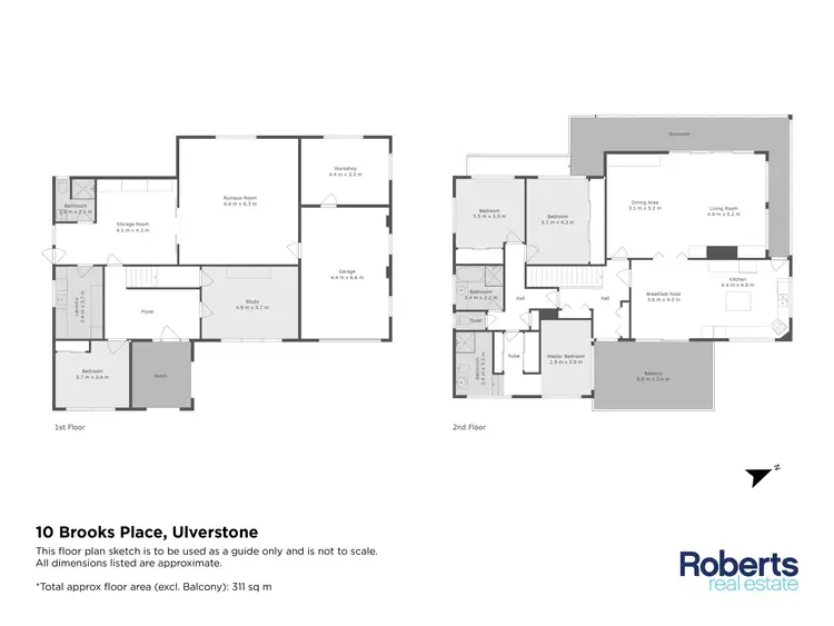 Floorplan of Homely house listing, 10 Brooks Place, Ulverstone TAS 7315