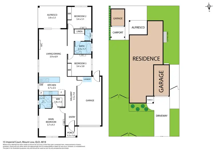 Floorplan of Homely house listing, 15 Imperial Court, Mount Low QLD 4818
