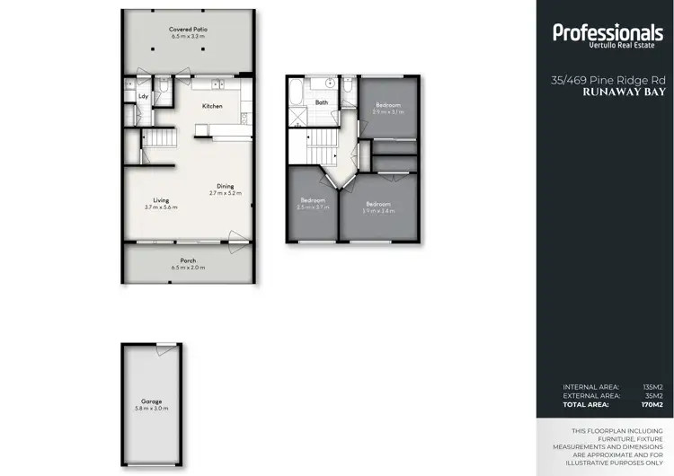 Floorplan of Homely townhouse listing, 35/469 Pine Ridge Road, Runaway Bay QLD 4216