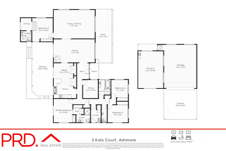 Floorplan of Homely house listing, 2 Koro Court, Ashmore QLD 4214