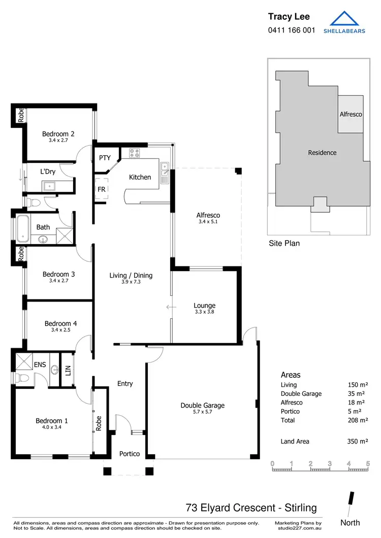 Floorplan of Homely house listing, 73 Elyard Crescent, Stirling WA 6021