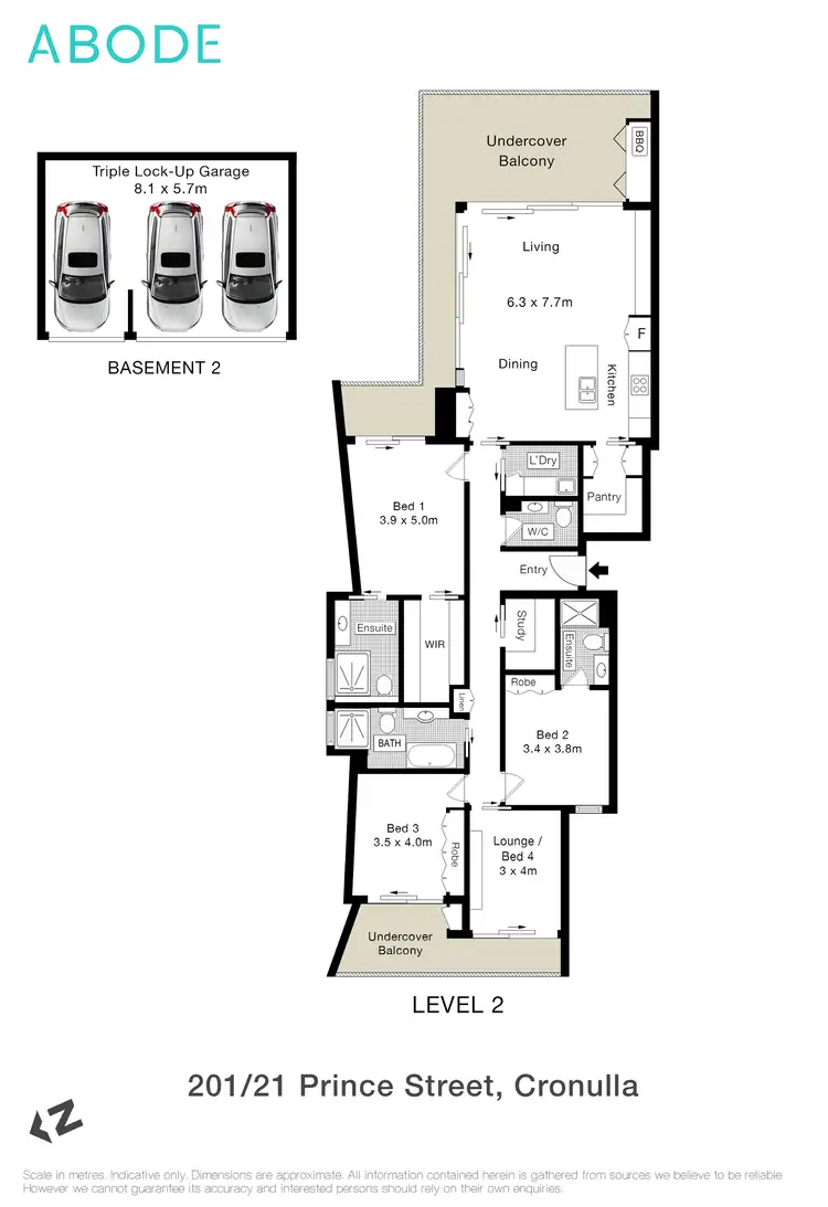 Floorplan of Homely apartment listing, 201/21 Prince Street, Cronulla NSW 2230
