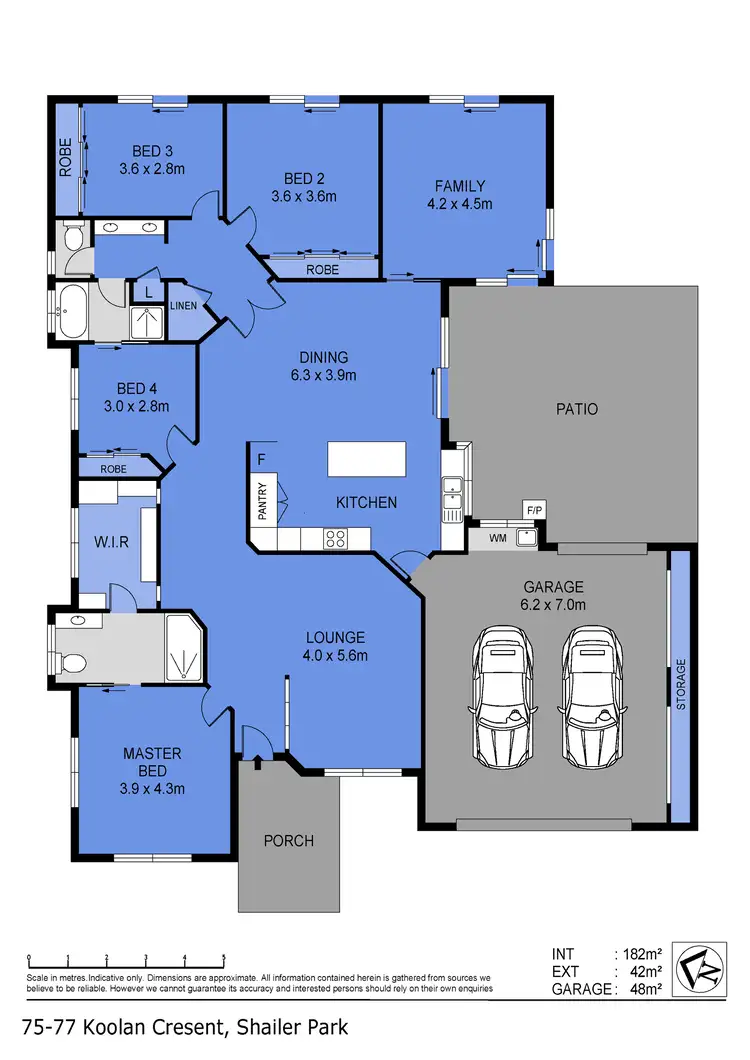 Floorplan of Homely house listing, 75 Koolan Crescent, Shailer Park QLD 4128
