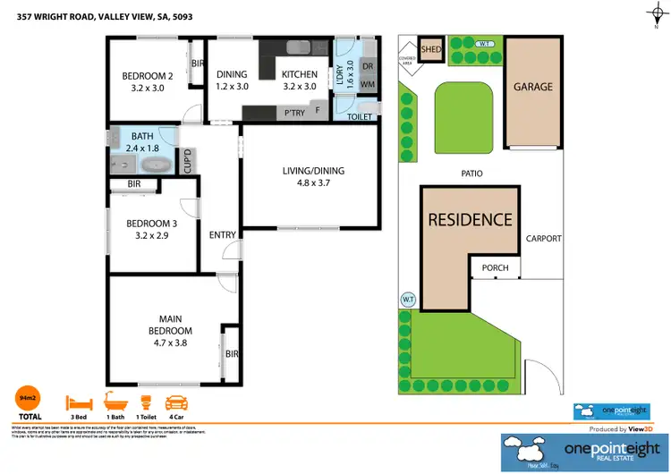 Floorplan of Homely house listing, 357 Wright Road, Valley View SA 5093
