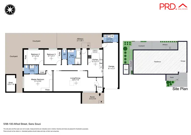 Floorplan of Homely villa listing, 5/98-100 Alfred Street, Sans Souci NSW 2219
