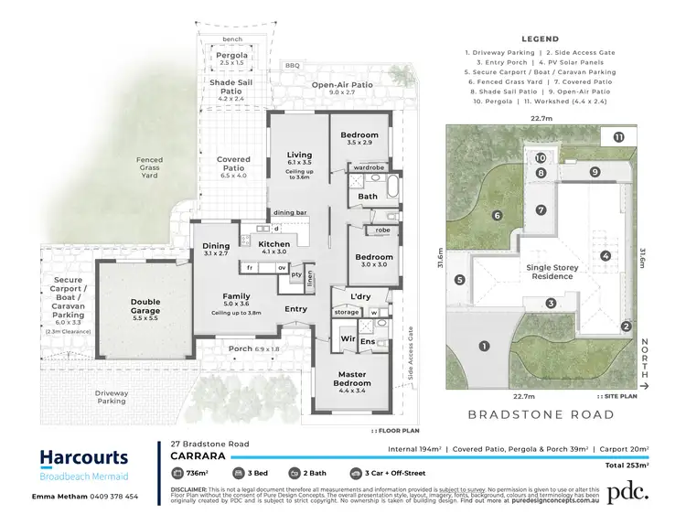 Floorplan of Homely house listing, 27 Bradstone Road, Carrara QLD 4211