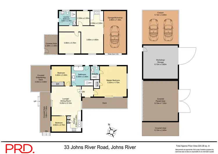Floorplan of Homely rural property listing, 33 Johns River Road, Johns River NSW 2443
