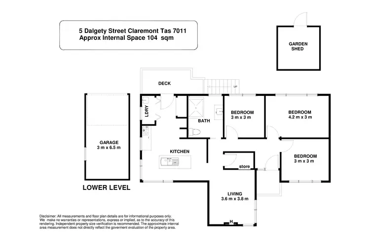 Floorplan of Homely house listing, 5 Dalgety Street, Claremont TAS 7011