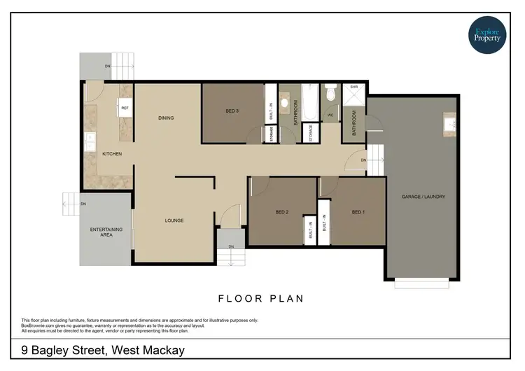 Floorplan of Homely house listing, 9 Bagley Street, West Mackay QLD 4740