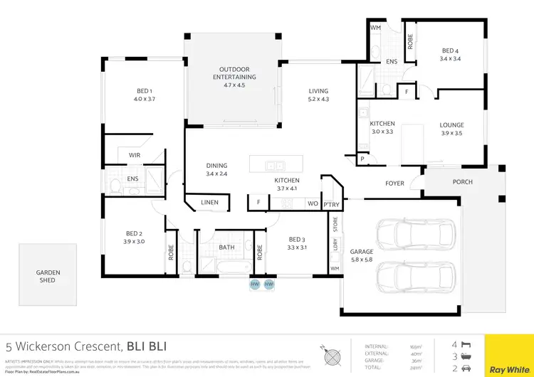 Floorplan of Homely house listing, 5 Wickerson Crescent, Bli Bli QLD 4560