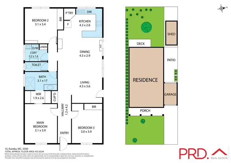 Floorplan of Homely house listing, 15 Eureka Gardens, Eureka VIC 3350