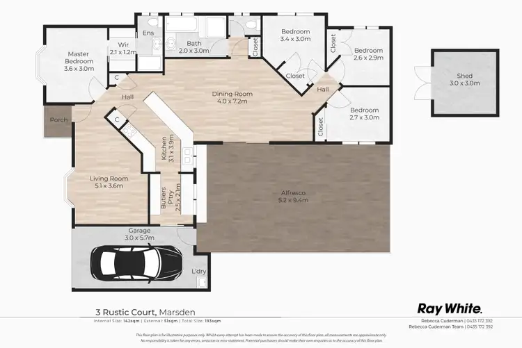 Floorplan of Homely house listing, 3 Rustic Court, Marsden QLD 4132