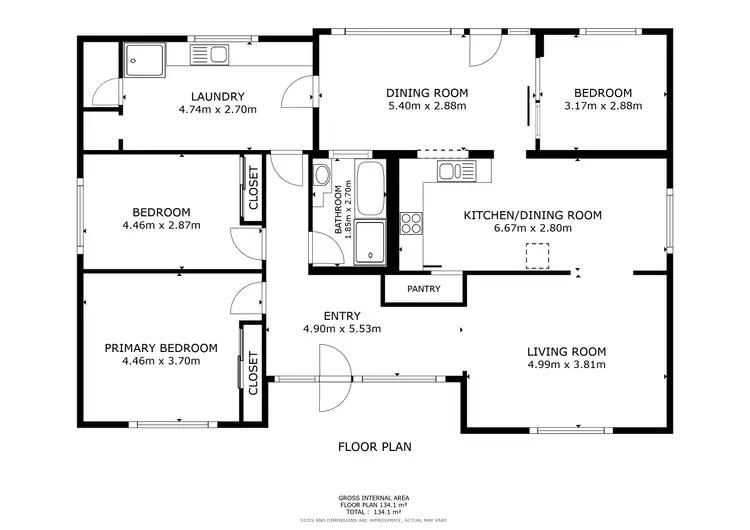 Floorplan of Homely house listing, 53 Tonkin Avenue, Barmera SA 5345