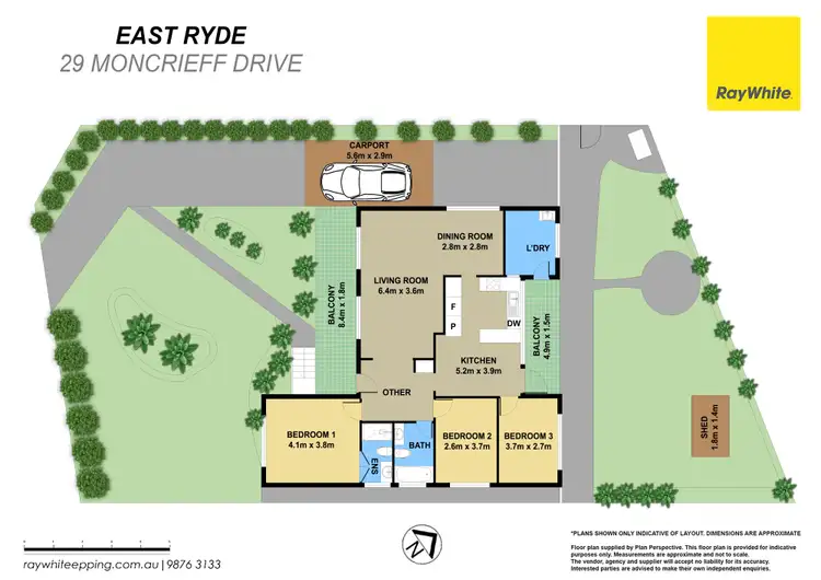 Floorplan of Homely house listing, 29 Moncrieff Drive, East Ryde NSW 2113