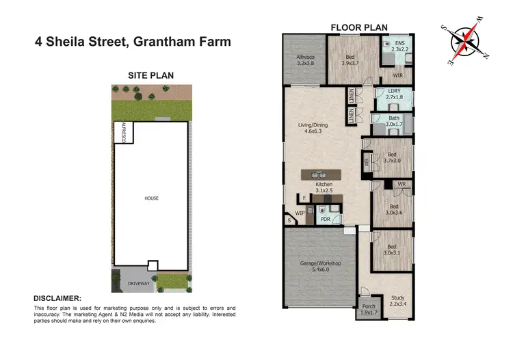 Floorplan of Homely house listing, 4 Sheila Street, Grantham Farm NSW 2765