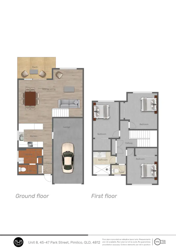 Floorplan of Homely townhouse listing, 8/45-47 Park Street, Pimlico QLD 4812