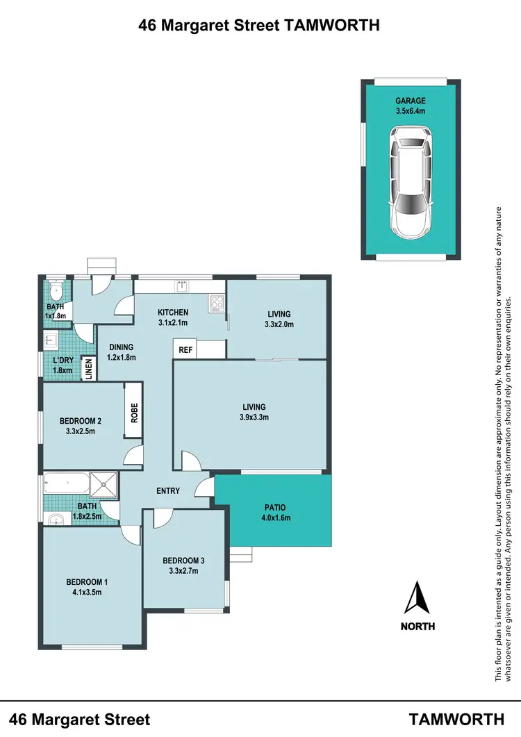 Floorplan of Homely house listing, 46 Margaret Street, Tamworth NSW 2340