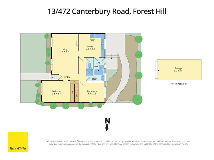 Floorplan of Homely unit listing, 13/472 Canterbury Road, Forest Hill VIC 3131