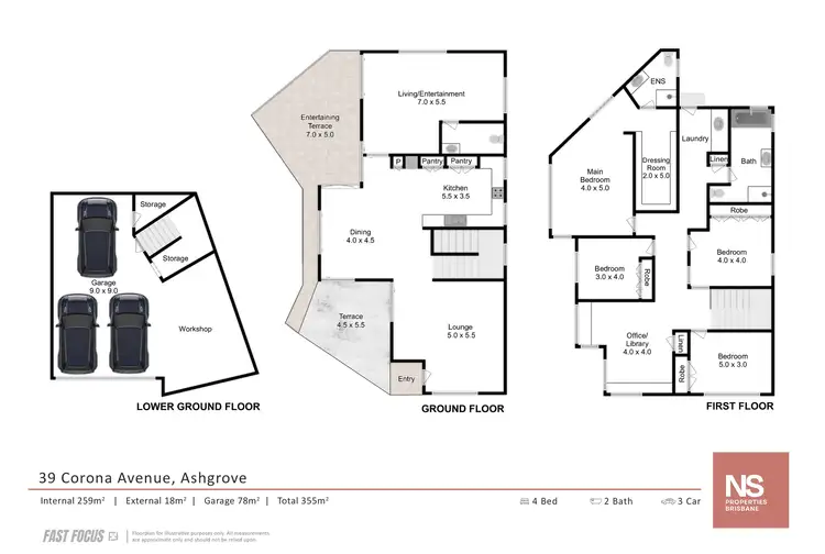 Floorplan of Homely house listing, 39 Corona Avenue, Ashgrove QLD 4060