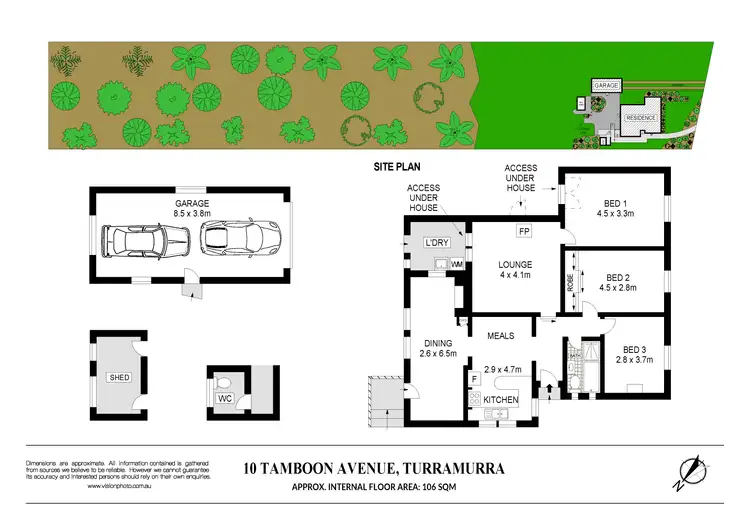 Floorplan of Homely house listing, 10 Tamboon Avenue, Turramurra NSW 2074