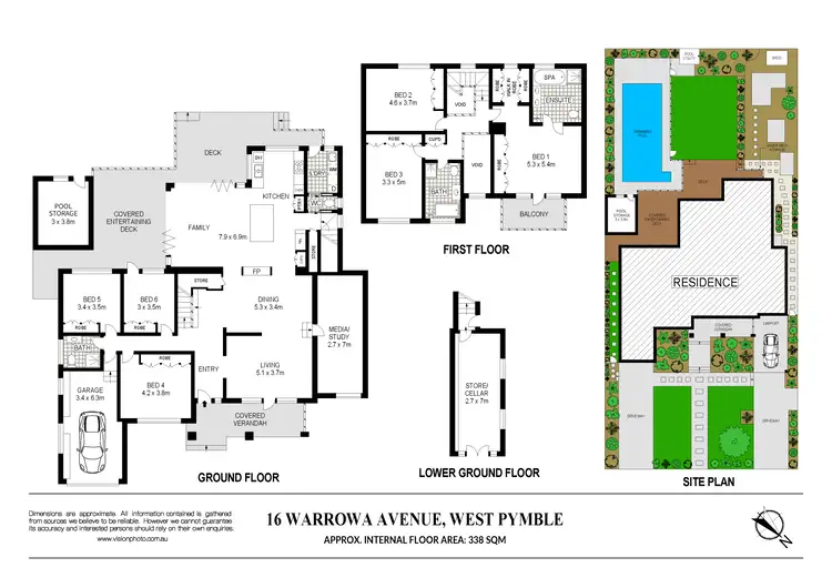 Floorplan of Homely house listing, 16 Warrowa Avenue, West Pymble NSW 2073