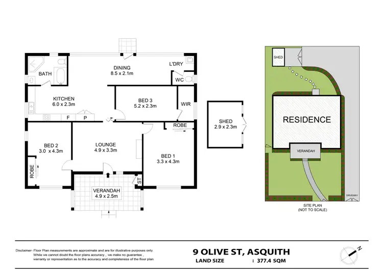 Floorplan of Homely house listing, 9 Olive Street, Asquith NSW 2077