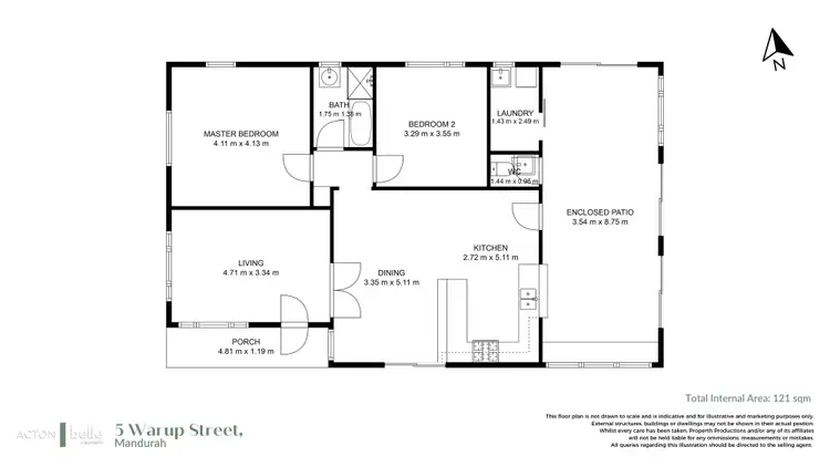 Floorplan of Homely house listing, 5 Warup Street, Mandurah WA 6210