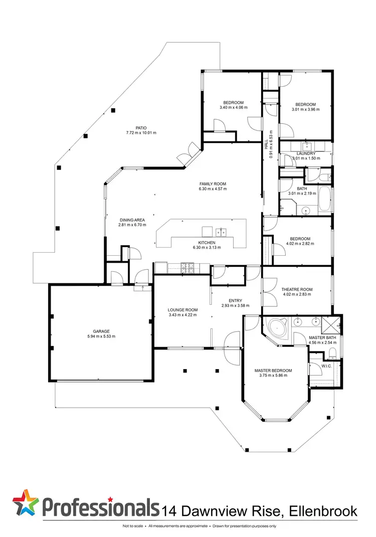 Floorplan of Homely house listing, 14 Dawnview Rise, Ellenbrook WA 6069