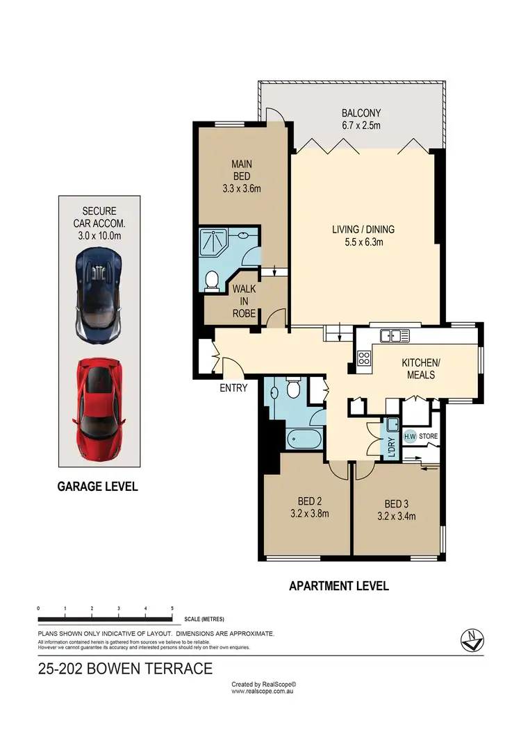 Floorplan of Homely apartment listing, 25/202 Bowen Terrace, New Farm QLD 4005