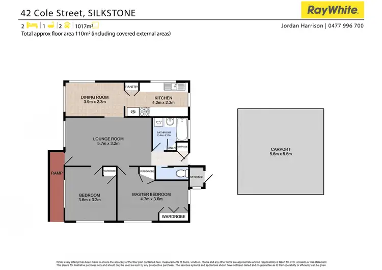 Floorplan of Homely house listing, 42 Cole Street, Silkstone QLD 4304