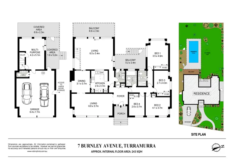 Floorplan of Homely house listing, 7 Burnley Avenue, Turramurra NSW 2074