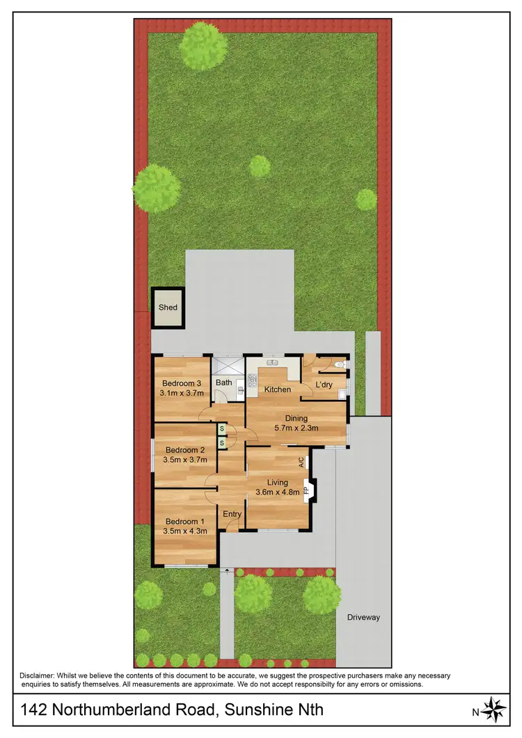 Floorplan of Homely house listing, 142 Northumberland Road, Sunshine North VIC 3020