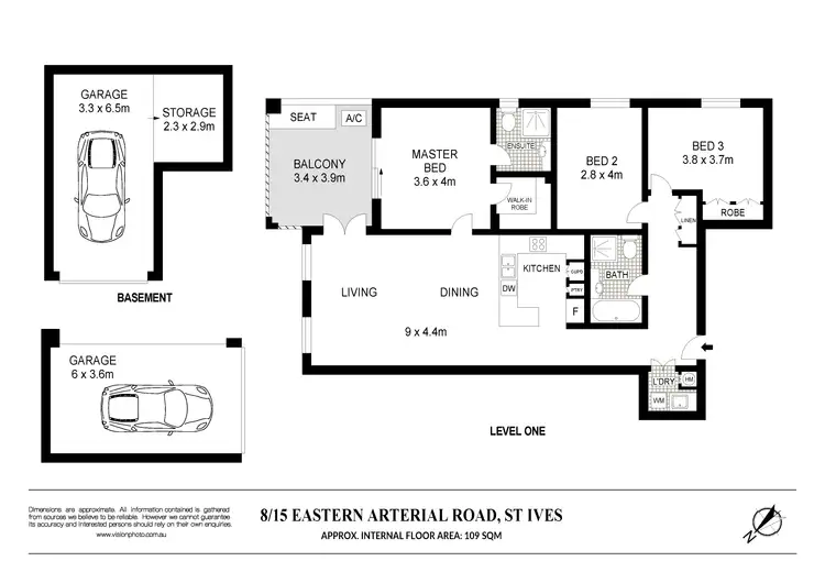 Floorplan of Homely unit listing, 8/15 Eastern Arterial Road, St Ives NSW 2075