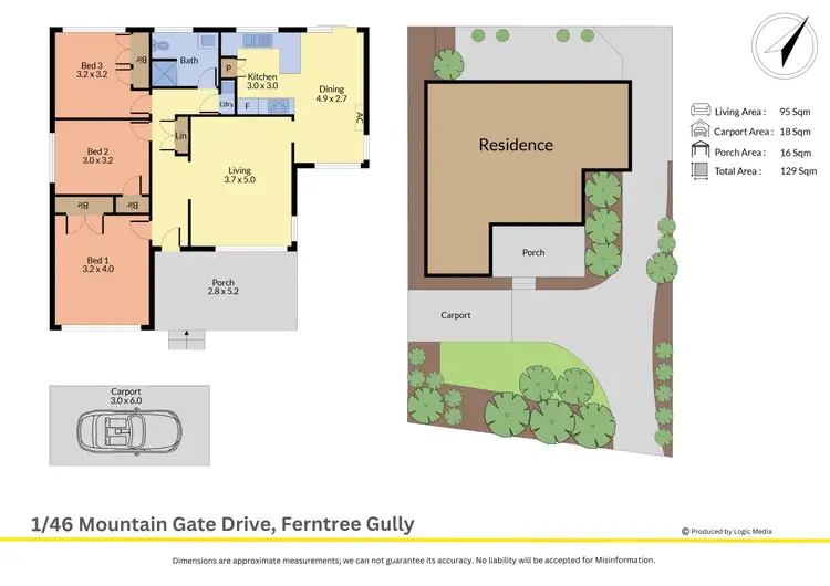 Floorplan of Homely unit listing, 1/46 Mountain Gate Drive, Ferntree Gully VIC 3156