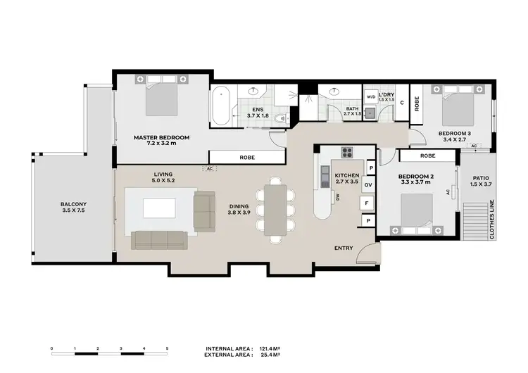 Floorplan of Homely unit listing, 21/34 Bundock Street, Belgian Gardens QLD 4810