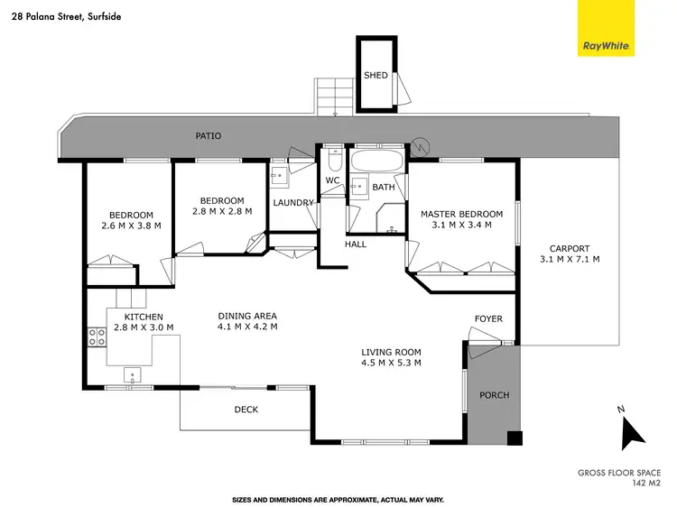 Floorplan of Homely house listing, 28 Palana Street, Surfside NSW 2536
