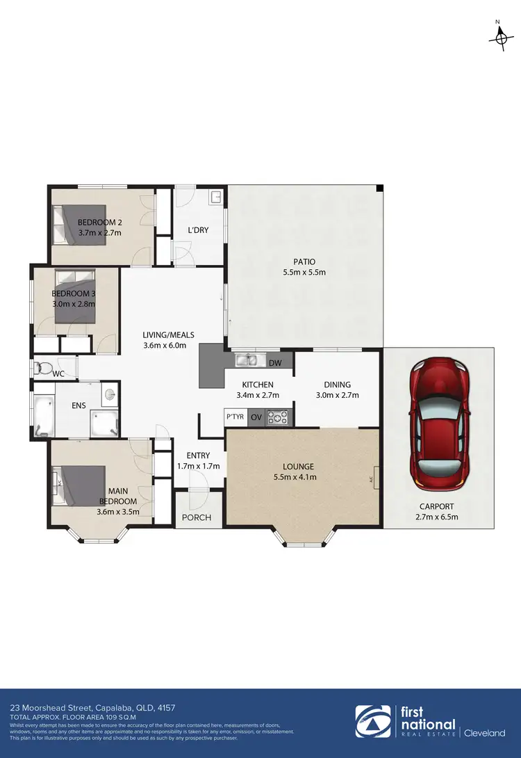 Floorplan of Homely house listing, 23 Moorshead Street, Capalaba QLD 4157