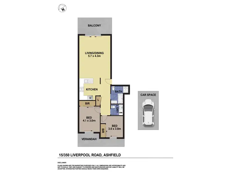 Floorplan of Homely unit listing, 15/350-352 Liverpool Road, Ashfield NSW 2131